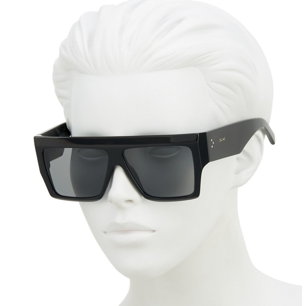 CELINE Unisex Flat Top Square Sunglasses, 57mm